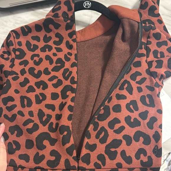 Marine Layer Leopard Print Mini Dress - Brown and Black - Picture 6 of 8